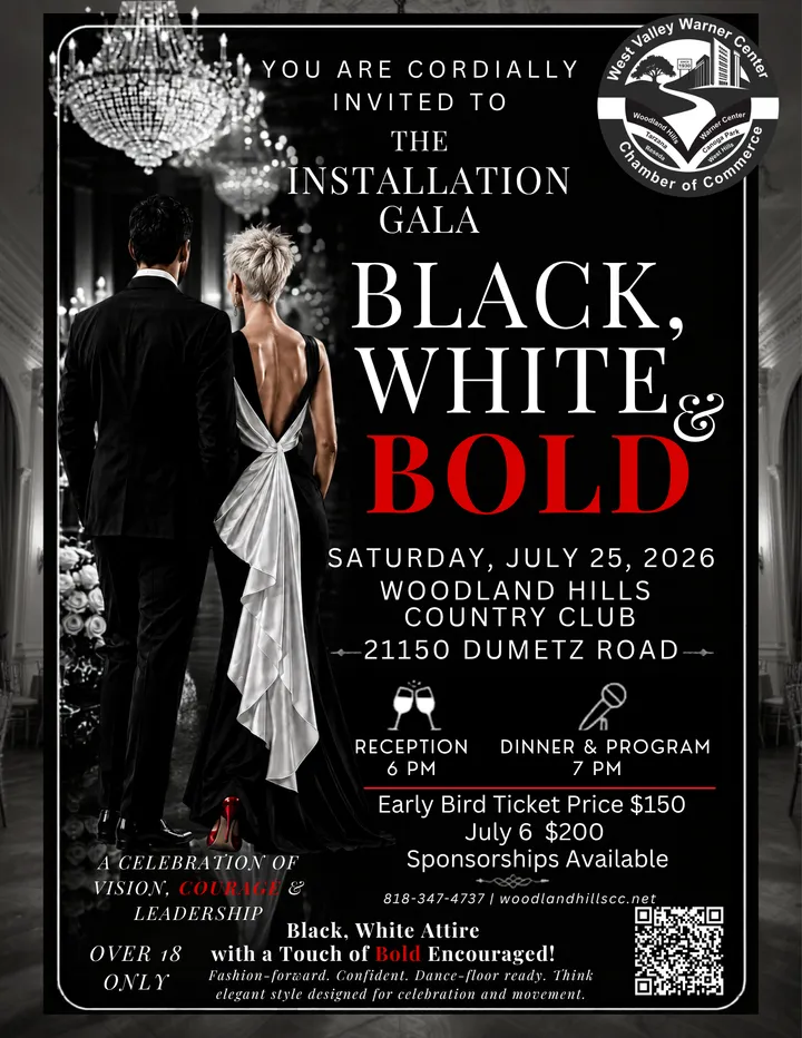 Bold Black‑White Art Gala