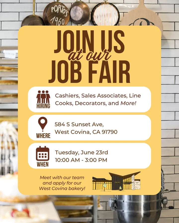 Porto's Bakery Job Fair
