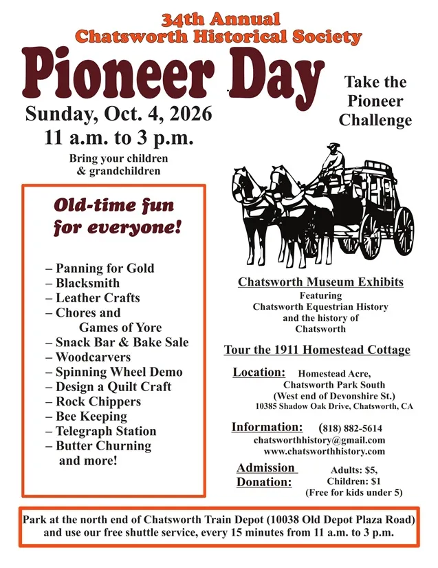 34th Annual Chatsworth Historical Society Pioneer Day