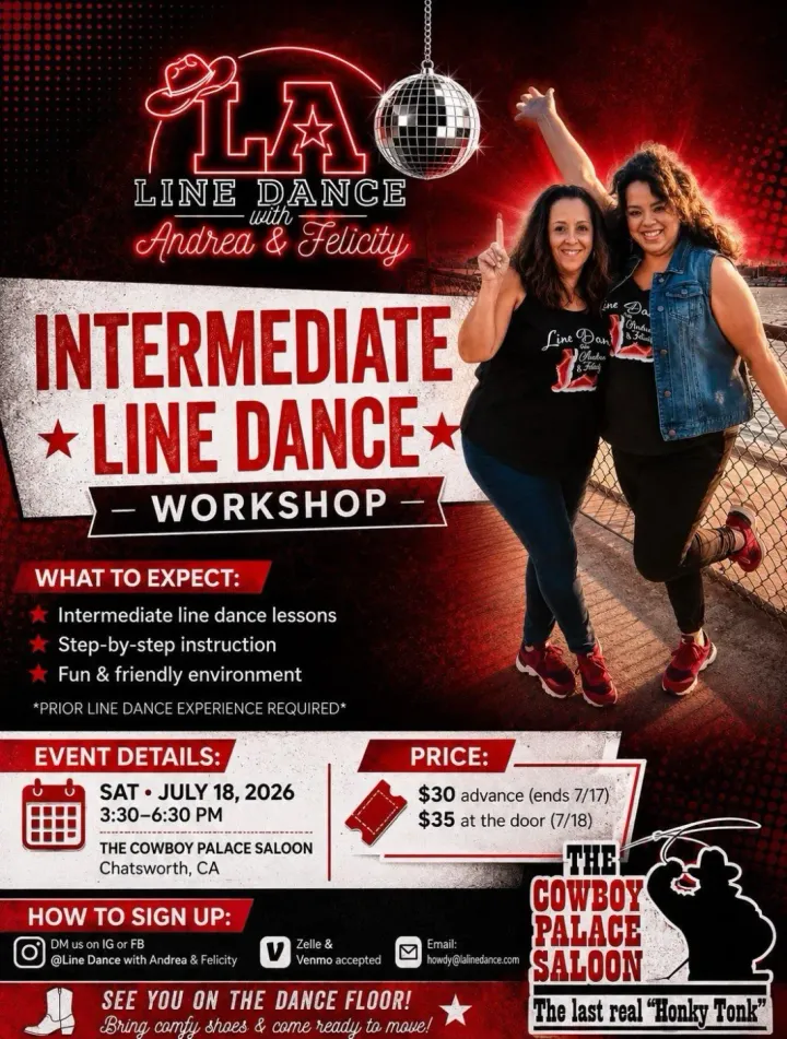 Intermediate Line Dance Workshop