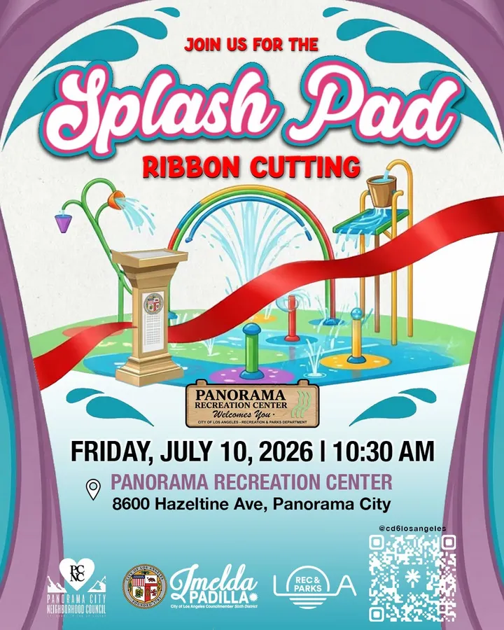 Splash Pad Ribbon Cutting