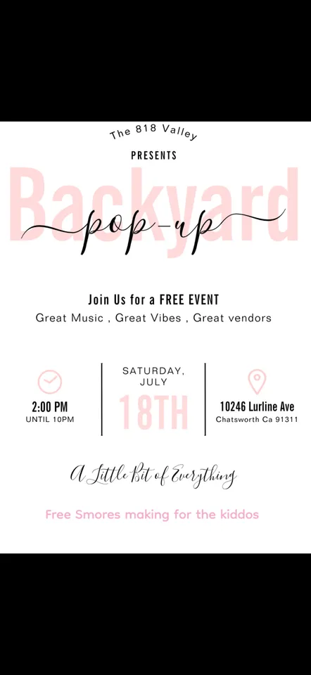 Backyard Pop‑Up Market