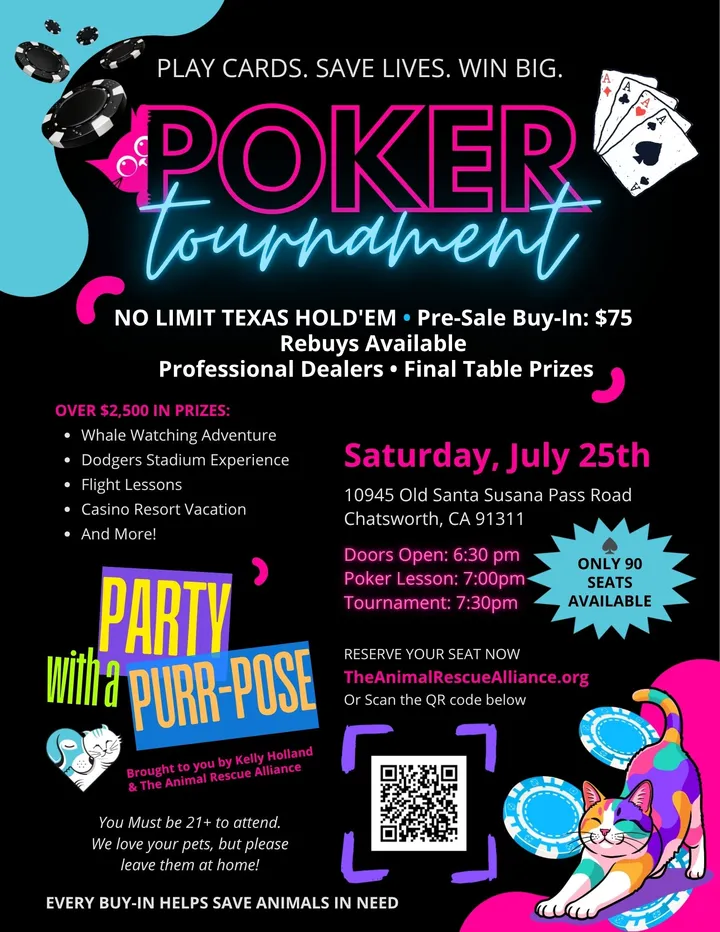 Poker Tournament Animal Rescue Fundraiser