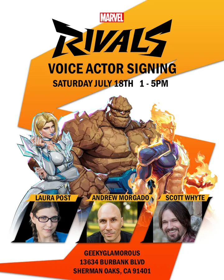 Marvel Rivals Voice Actor Signing