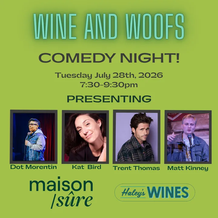 Wine and Woofs Comedy Night