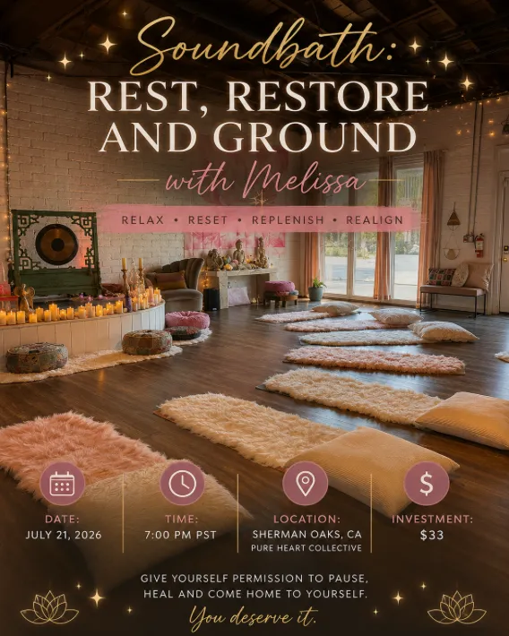 Soundbath: Rest, Restore And Ground With Melissa