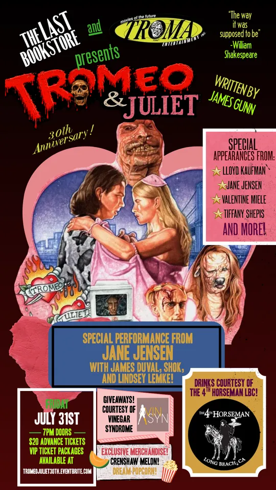 Tromeo & Juliet 30th Anniversary Screening