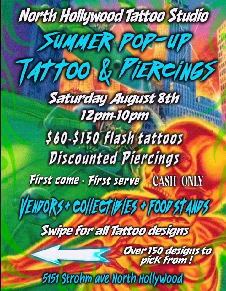Summer Pop-Up Tattoo And Piercing