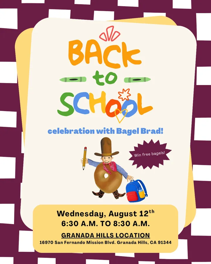 Back To School With Bagel Brad