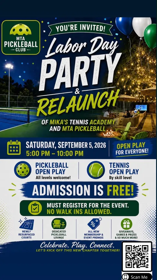 Mika’s Tennis Academy Labor Day Party!