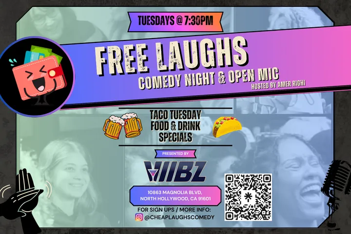 FREE LAUGHS Comedy Show & Open Mic