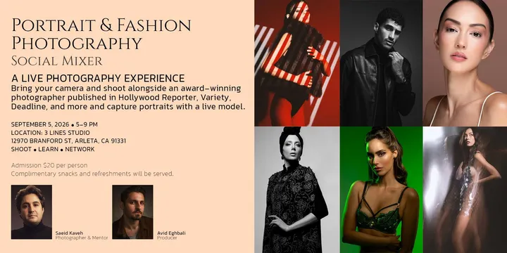 Portrait & Fashion Photography Social Mixer