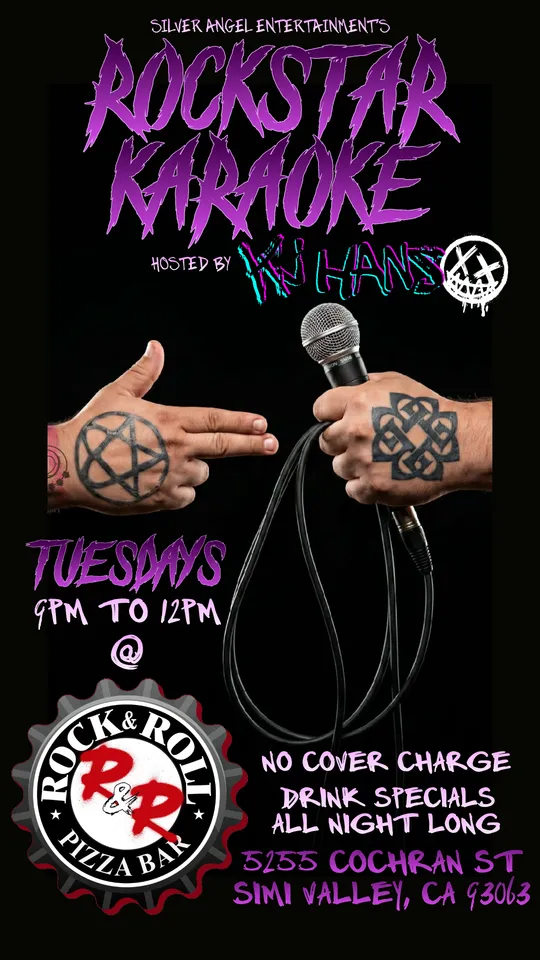 Rockstar Karaoke: Hosted by KJ Hans @ Rock N Roll Pizza Bar