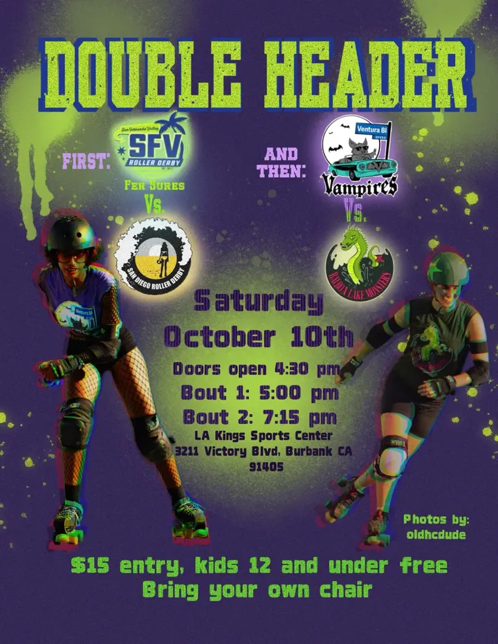 San Fernando Valley Roller Derby Double Header