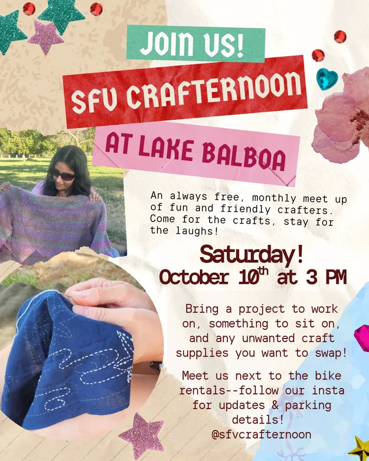 Crafting in the Park (SFV Crafternoon)