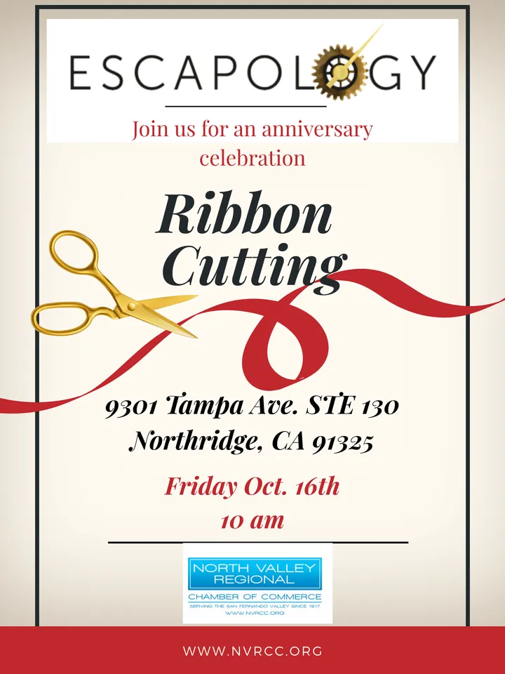 Escapology Anniversary Ribbon Cutting