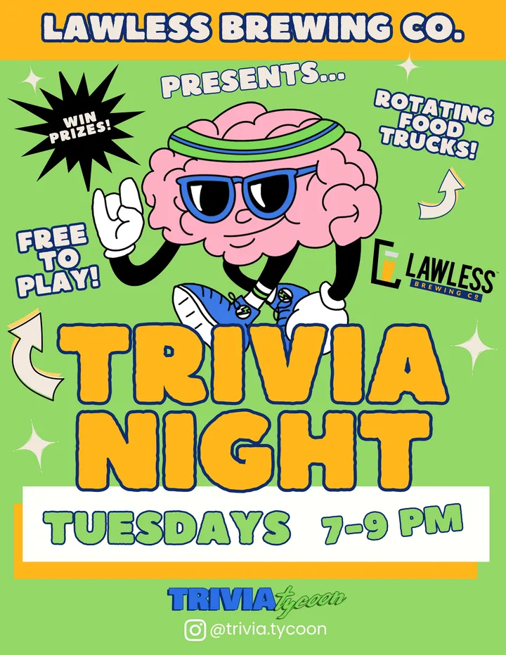 Trivia Tuesdays at Lawless Brewing Co.