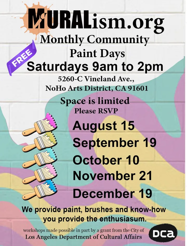 Free Community Mural Painting Workshops
