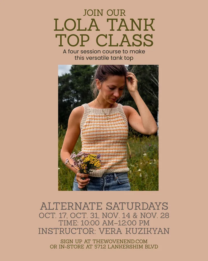 Knitting Class: the Lola Top Tank Top