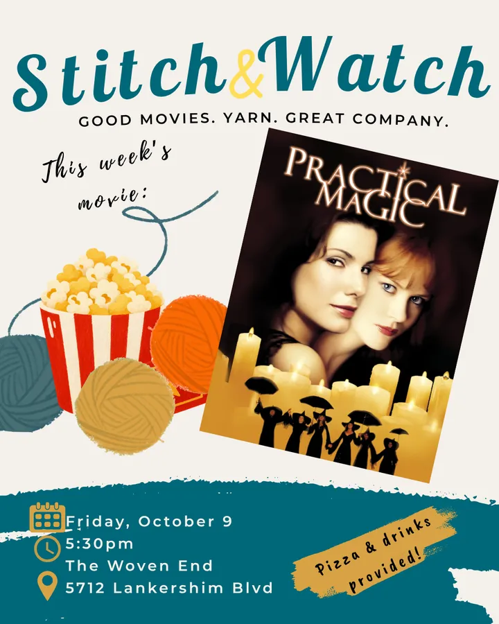 Stitch & Watch Movie Craft Night: Practical Magic