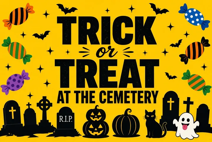 Trick or Treat at the Cemetery