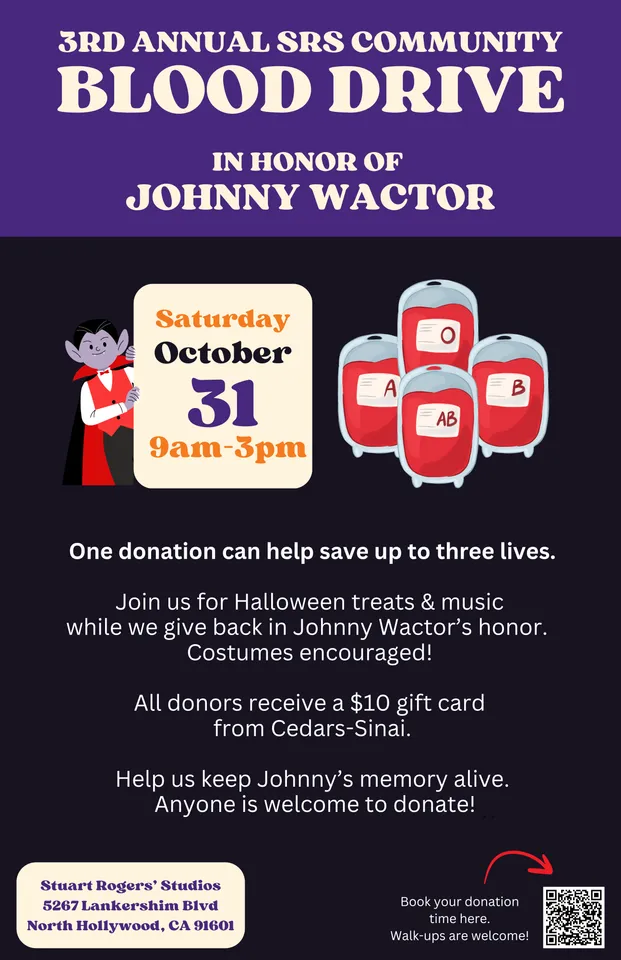 The SRS Blood Drive in Honor of Johnny Wactor