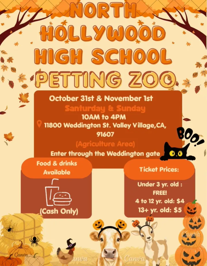 North Hollywood High School Petting Zoo