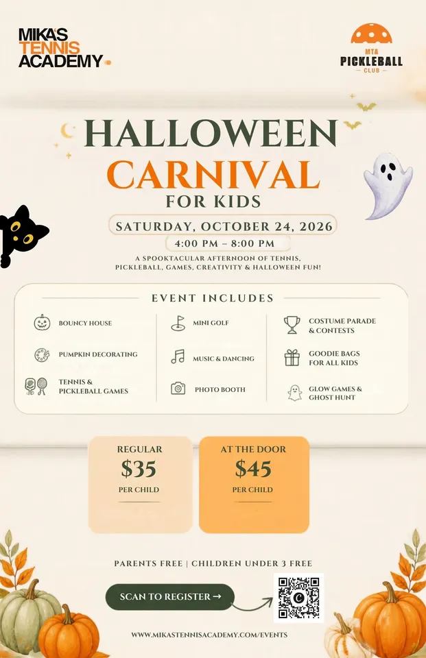 Halloween Carnival at Mikas Tennis Academy