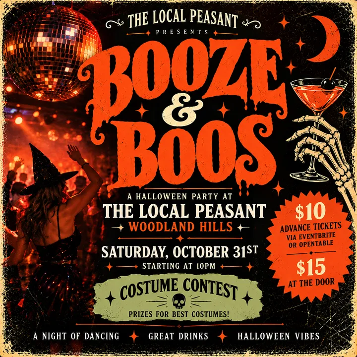 The Local Peasant: Boos & Booze Halloween Party