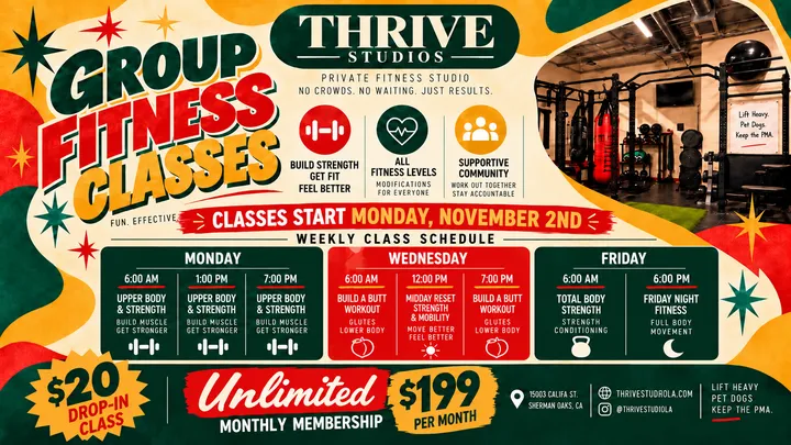 Group Fitness at Thrive Studios