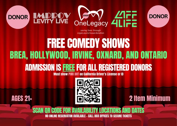 Laff4Life Free Comedy For Organ Donors