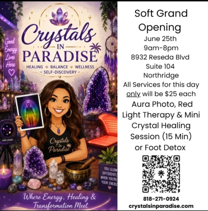 Crystals In Paradise Wellness Lounge Soft Opening