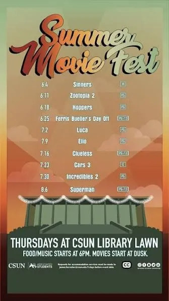CSUN Summer Movie Fest
